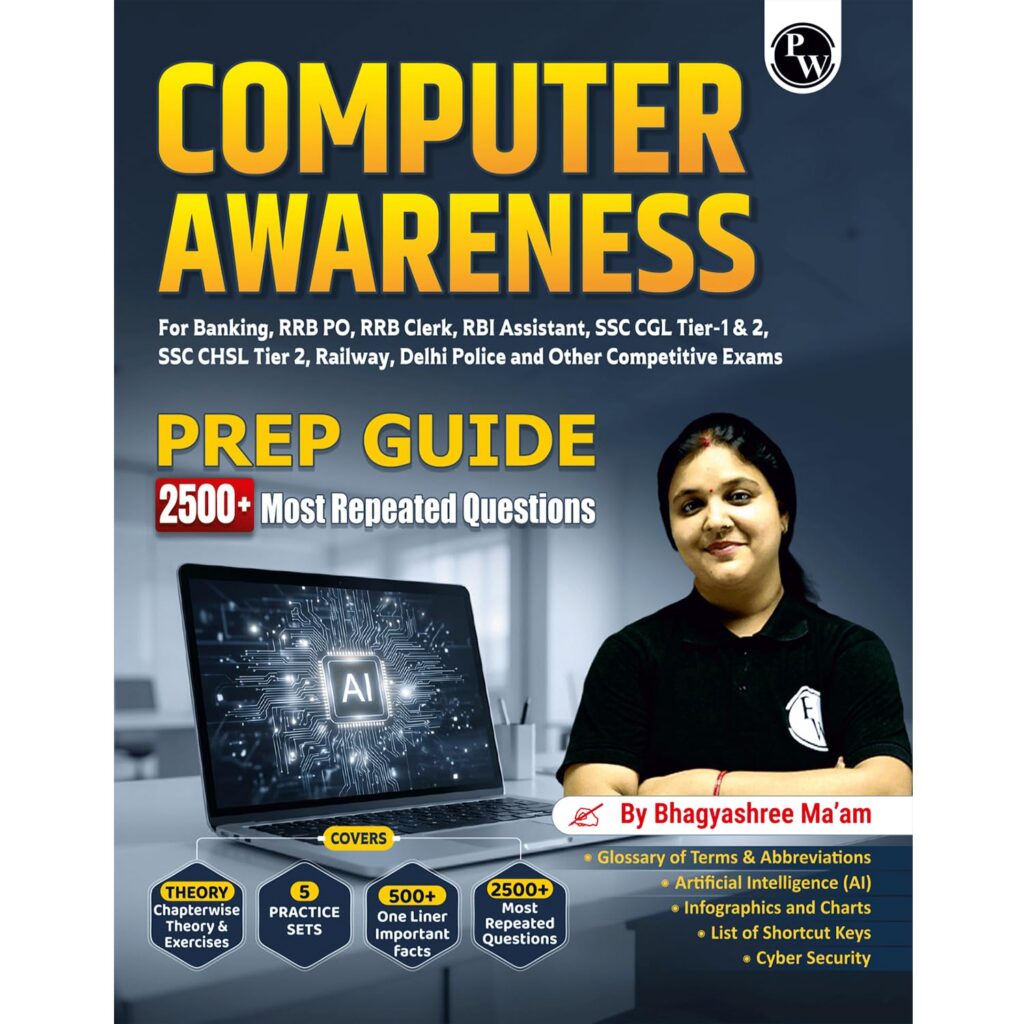 PW Computer Awareness Book 2026 | Chapterwise Theory and 2500+ Most Repeated Questions