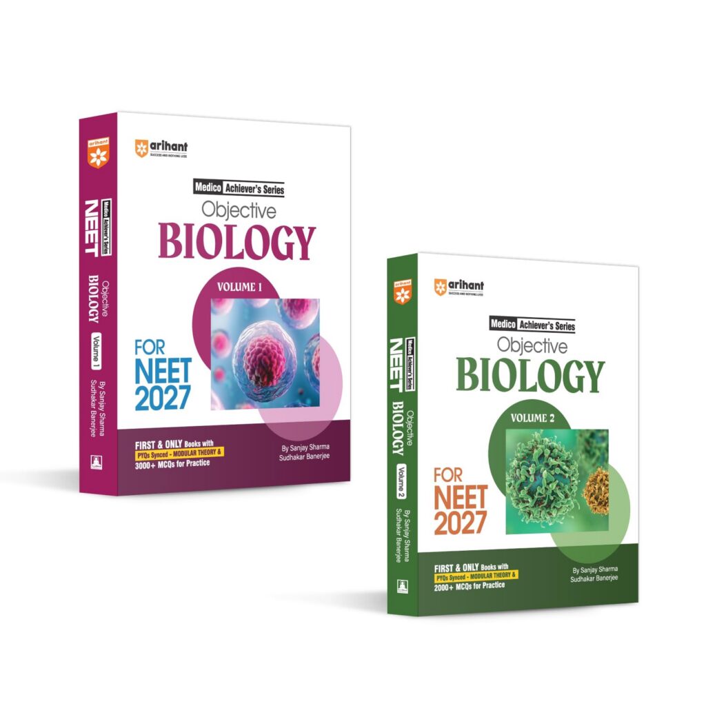 Arihant Objective Biology Vol. 1 & 2 Combo for NEET 2026-2027 | Medico Achiever’s Series