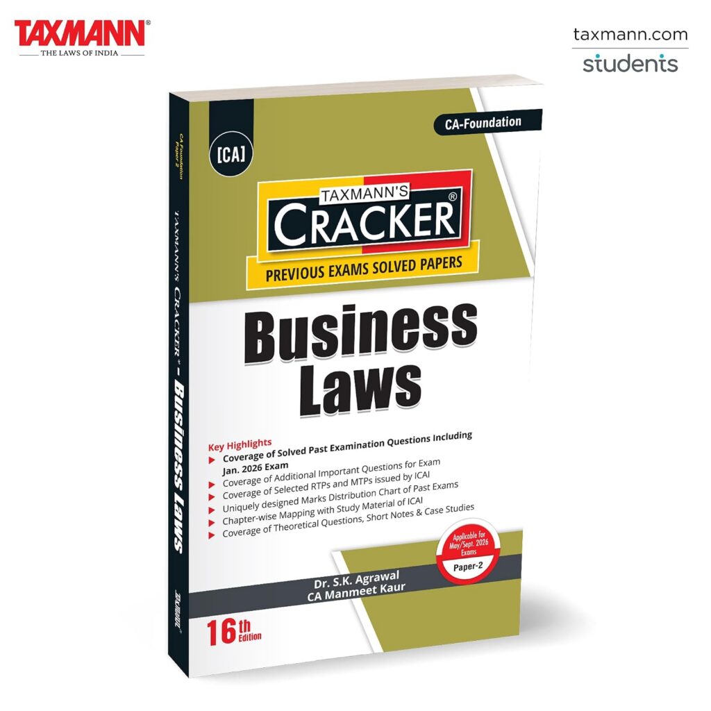 Taxmann's CRACKER for Business Laws (Paper 2 | Law) – Final-stage | Exam-focused Practice Manual