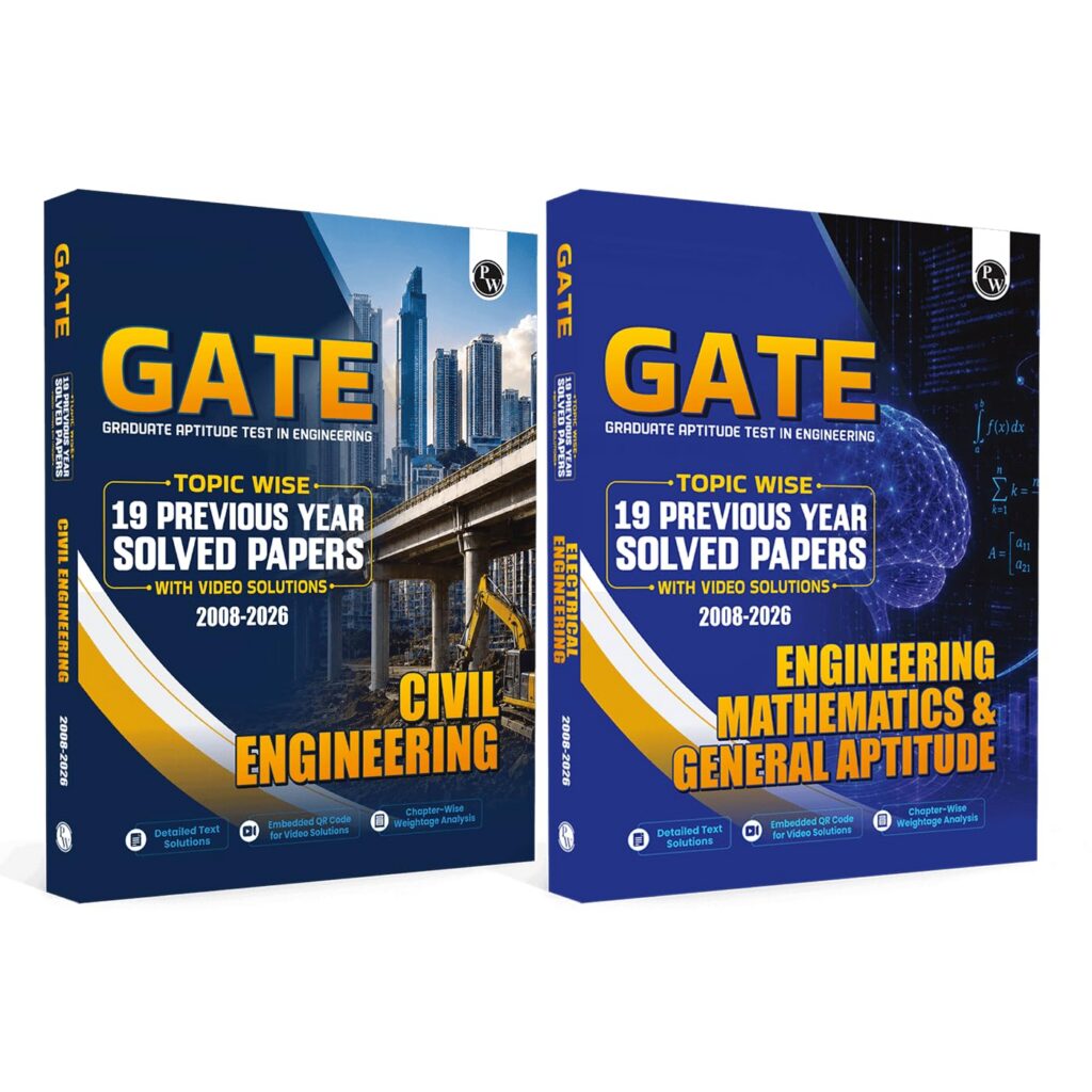 PW GATEWALLAH Civil Engineering and Engineering Mathematics & General Aptitude Combo Set of 2 Books