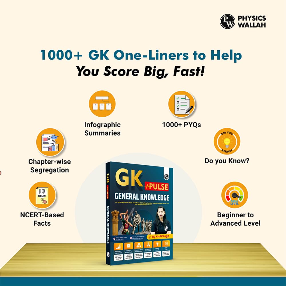 PW GK Pulse General Knowledge with 1000+ One-Liner PYQs by Krati - Image 2