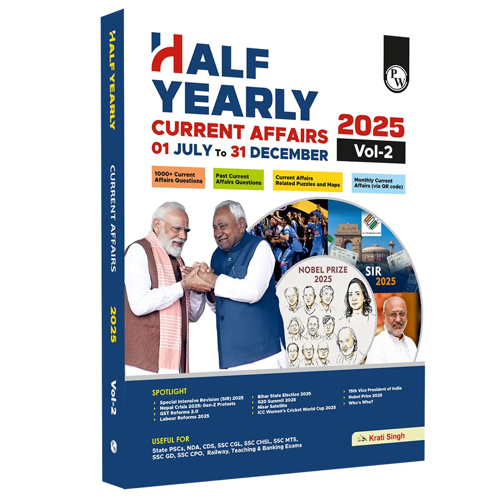 PW Half Yearly Current Affairs Magazine Vol. 2 July to December 2025 By Krati Singh