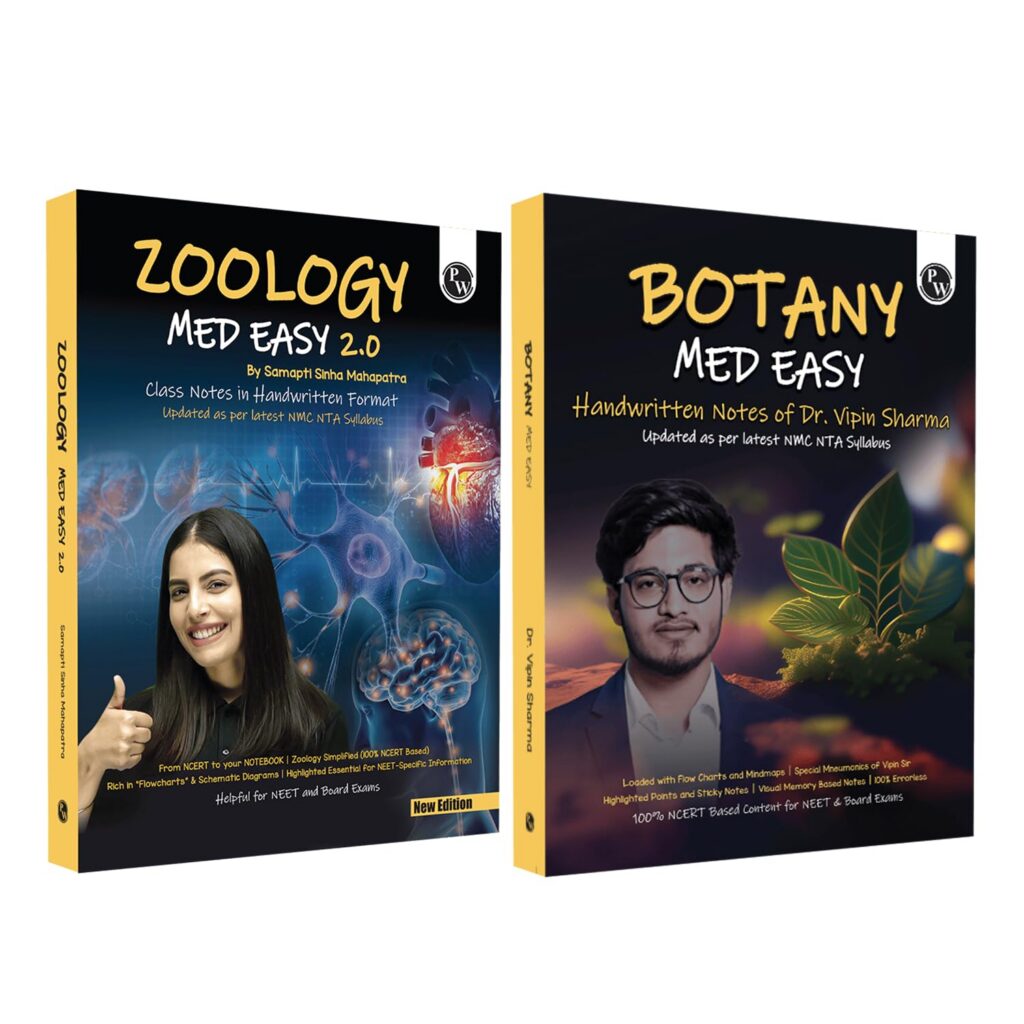 PW Med Easy Zoology 2.0 and Botany Handwritten Notes Combo Set of 2 Books For NEET