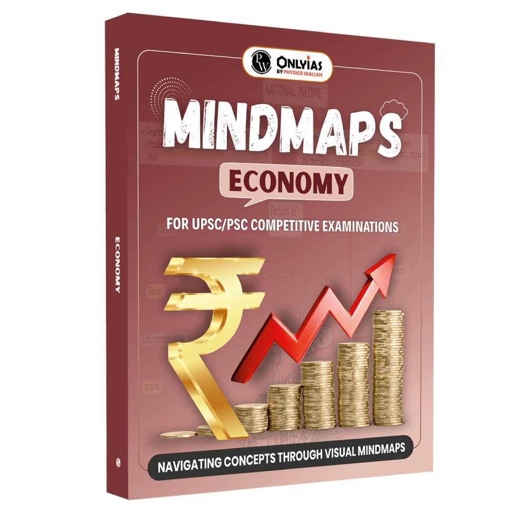 PW UPSC Mindmaps Economy For UPSC/PSC Competitive Examinations | Navigating Concepts
