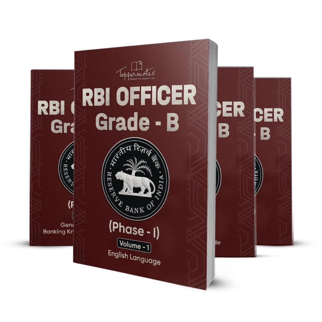 RBI Officer - Grade B Phase - I Exam Preparation Study Material Notes, English Medium, Set of 4 Books