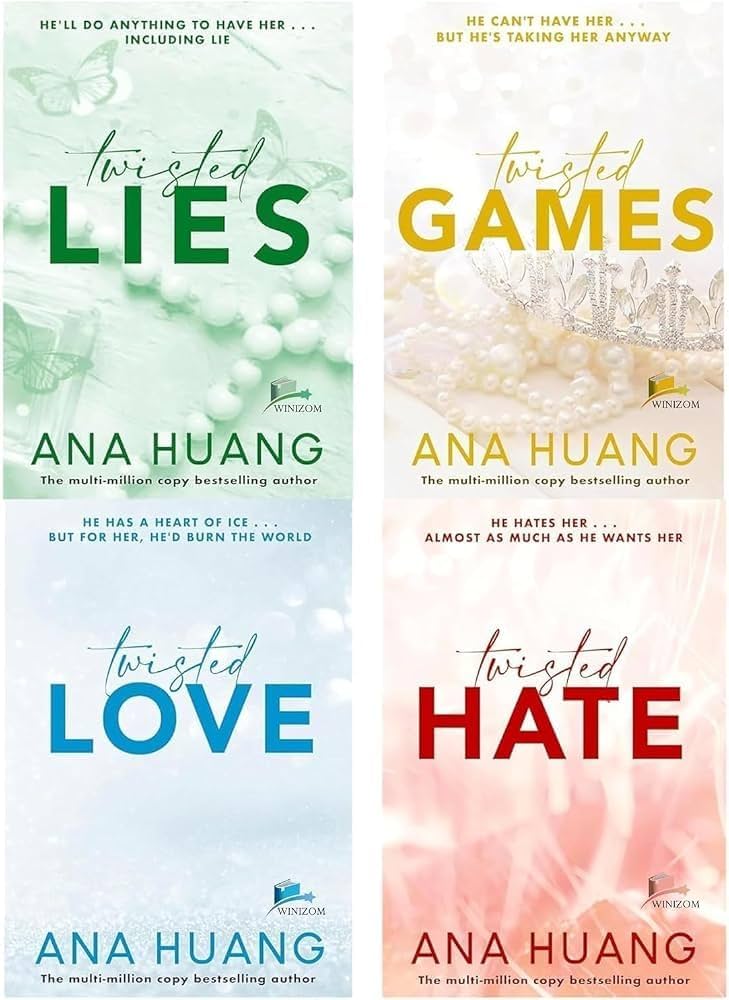 Twisted Series Set of 4 Books by Ana Huang – Twisted Love, Games, Hate & Lies Paperback