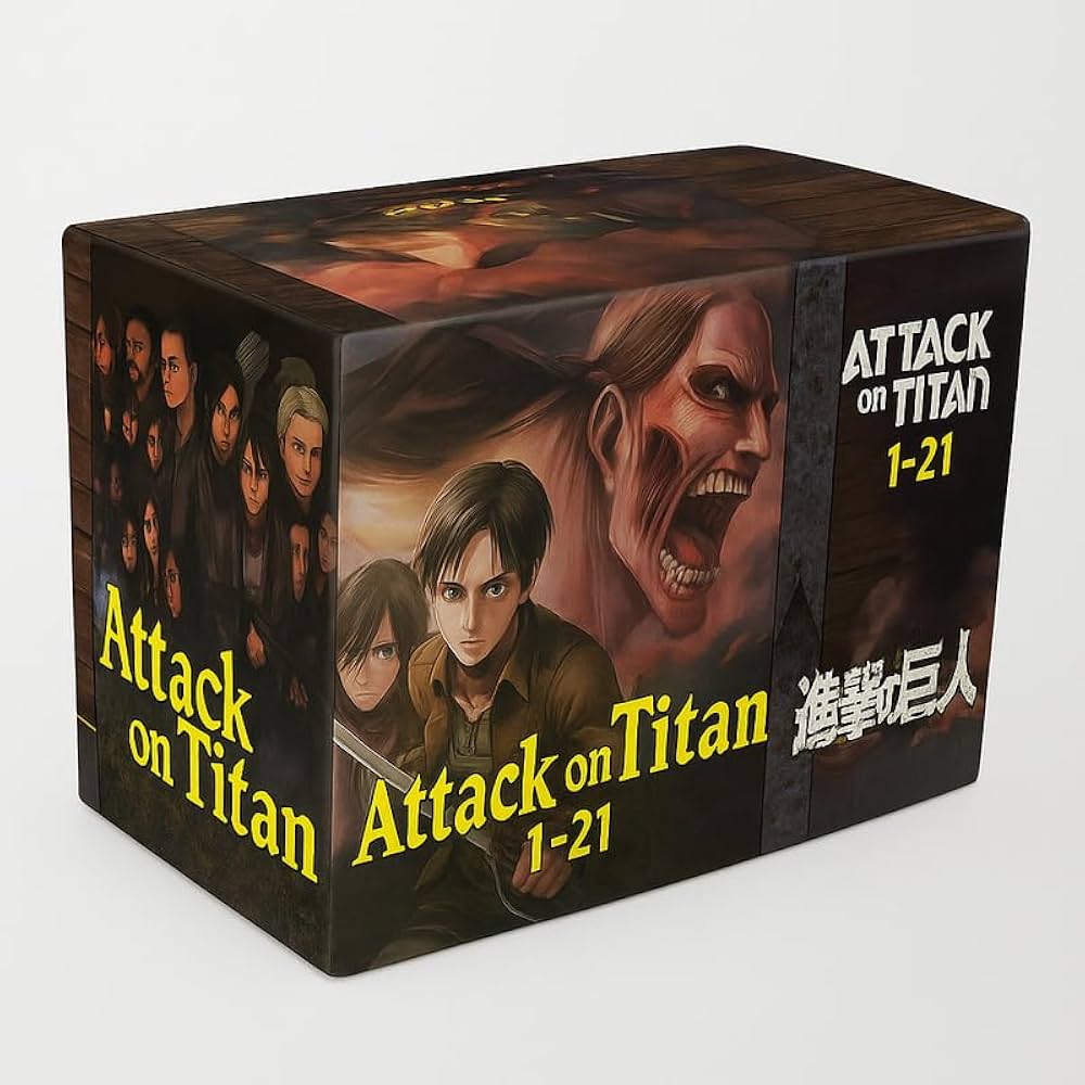 Attack On Titan Complete Box Set Vol (1 to 21) by Hajime Isayama (English) (Paperback)